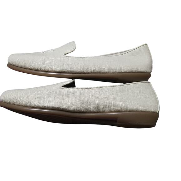 New Aerosoles Betunia LINEN Woven Slip On Loafer Smoking Slippers Women's Sz.9.5 - Picture 6 of 7